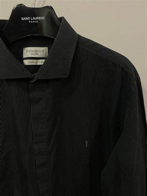 ysl stripe shirt|ysl st laurent shirts.